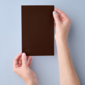 Tief reichhaltiger brauner Farbhintergrund Anpassb Flyer (Handgriff)