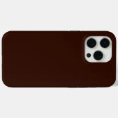 Tief-Rich-Braun-Farbdekor Anpassbar Case-Mate iPhone Hülle (Rückseite (Horizontal))
