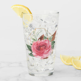 Tief rosa Aquarell Rose Tumbler