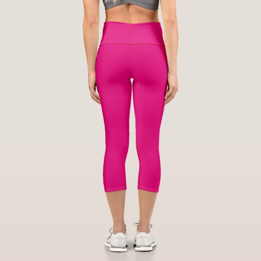 Tief rosa capri leggings (Rückseite)