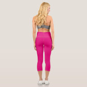 Tief rosa capri leggings (Rückseite)