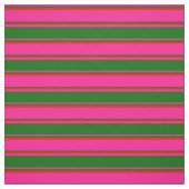 Tief rosa, dunkelgrüne und rote Linien Stoff (Muster)