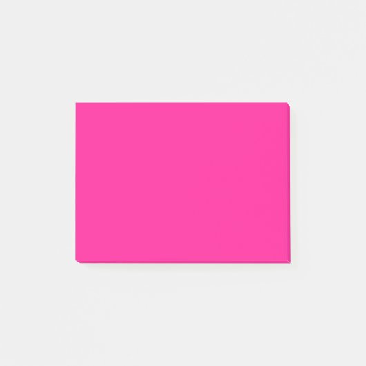 Tief rosa Farbe Post-it Klebezettel (Vorderseite)