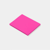 Tief rosa Farbe Post-it Klebezettel (angewinkelt)