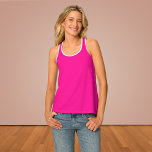 Tief rosa Farbe Tanktop<br><div class="desc">Tief rosa Farbe</div>