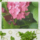 Tief rosa Hydrangeas Handtuch (Gefaltet)