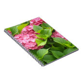 Tief rosa Hydrangeas Notizblock (Rechte Seite)