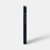 Tief-rosa-individuelle Name iPhone Hülle (Linke Seite)