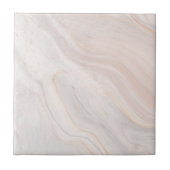 Tief rosa Marmor endet Dekorative 4,25" Platz Fliese (Vorderseite)