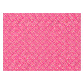 Tief rosa mit winzigen Zitronen- und Crememustern Tischdecke (Vorderseite (Horizontal))