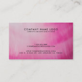 Tief rosa, moderne Flüssigkeits-Farben - Hintergru Visitenkarte (Rückseite)