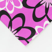 Tief rosa Personalisierte Dogendecke Fleecedecke (Ecke)