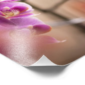 Tief rosa Phalaenopsis Orchideenkette Blume Fotodruck (Ecke)