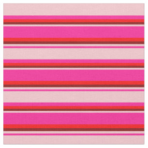 Tief rosa, rosa, maroon und rot gefärbte Linien Stoff