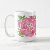 Tief rosa Rose Kaffeetasse (Links)