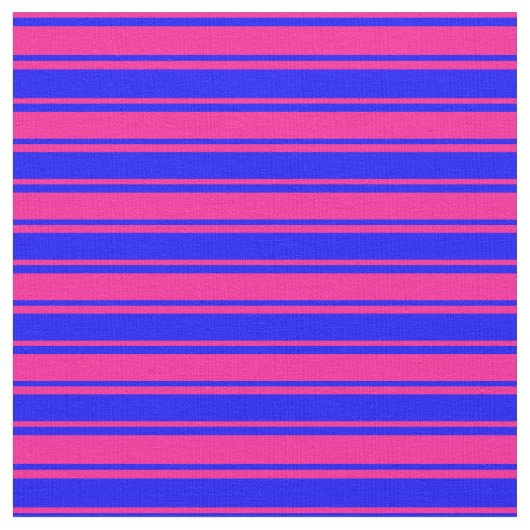 Tief rosa und blau gefärbte Linien Stoff (Nahaufnahme)