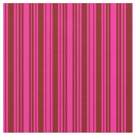 Tief rosa und Maroon Lined/Strickmuster Stoff (Nahaufnahme)