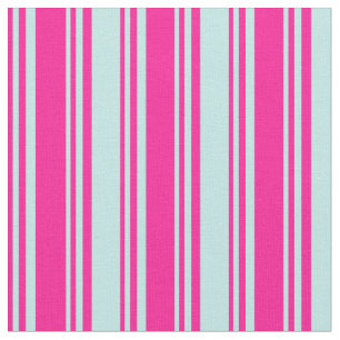 Tief rosa und türkisfarbene Linien Stoff
