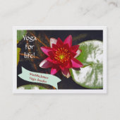 Tief Rose gefärbter Lotus Blossom anpassbar Visitenkarte (Vorderseite)