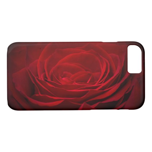 Tief rote Rose auf schwarz Case-Mate iPhone Hülle (Rückseite (Horizontal))