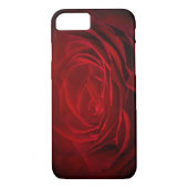 Tief rote Rose auf schwarz Case-Mate iPhone Hülle (Rückseite)