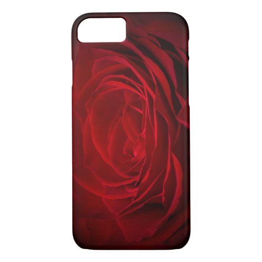 Tief rote Rose auf schwarz Case-Mate iPhone Hülle (Rückseite)