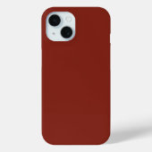Tief roter Herbst Saison solide Farbe Case-Mate iPhone Hülle (Rückseite)
