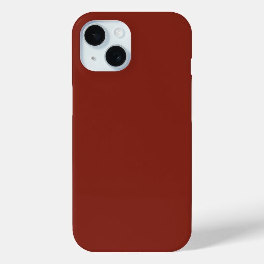 Tief roter Herbst Saison solide Farbe Case-Mate iPhone Hülle (Rückseite)