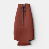 Tief roter Herbst Saison solide Farbe Flaschenkühler (Rückseite)