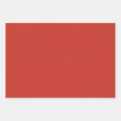 Tief roter Herbst Saison solide Farbe Geschenkpapier Set (Vorderseite 3)