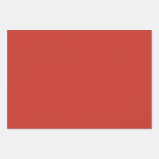 Tief roter Herbst Saison solide Farbe Geschenkpapier Set (Vorderseite 3)