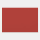 Tief roter Herbst Saison solide Farbe Geschenkpapier Set (Vorderseite 2)