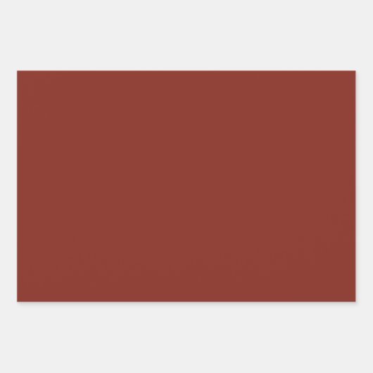 Tief roter Herbst Saison solide Farbe Geschenkpapier Set (Vorderseite)