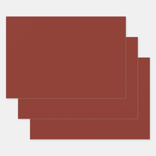 Tief roter Herbst Saison solide Farbe Geschenkpapier Set (Set)