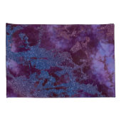 Tief roter lila Ober-Glitzer-Marmor Kissenbezug (Rückseite-Rechts)