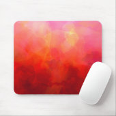 Tief rotes orangefarbenes Gelbfarben Hintergrund Mousepad (Mit Mouse)