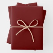 Tief rotes Set/Wrapping Paper (3) Geschenkpapier Set (Beispiel)