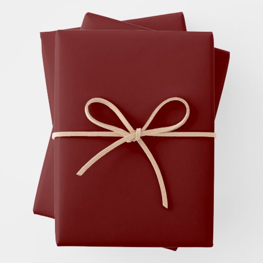 Tief rotes Set/Wrapping Paper (3) Geschenkpapier Set (Beispiel)