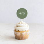 Tief-Sage-Grüne Monogramm-Hochzeitsskalender Umsch Runder Aufkleber<br><div class="desc">Fügen Sie Ihrer Hochzeitskorrespondenz mit unseren Deep Sage Green Monogram Umschlag Aufklebern eine Touch von Eleganz und persönlichem Charme hinzu. Diese Siegel sind perfekt für ein modernes und elegantes Hochzeitsthema geeignet und bieten eine raffinierte Touch,  die Ihre Einladungen hervorhebt.</div>