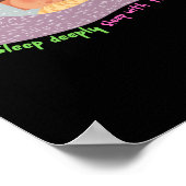 Tief schlafen poster (Ecke)