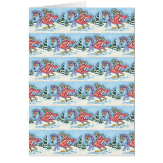 TIEF SCHNEESCHNEE FLAMINGO, CHRISTMAS GREETCARD B (Vorne)