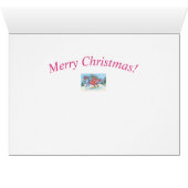TIEF SCHNEESCHNEE FLAMINGO, CHRISTMAS GREETCARD V (Innenansicht Horizontal (Unten))