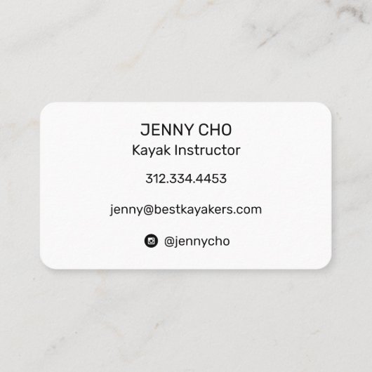 Tief schwarz gestrichene Pinselstriche Wasser Visitenkarte (Rückseite)