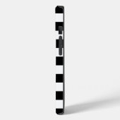 Tief schwarze Streifen Name oder Monogramm iPhone Case-Mate iPhone Hülle (Rückseite / Links)
