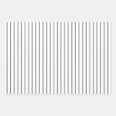 Tief schwarzer Polka Dot und gestreift und fest Geschenkpapier Set (Vorderseite 2)