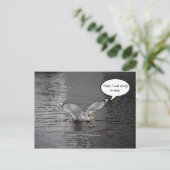 Tief tauchen postkarte (Stehend Vorderseite)