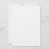 Tief Terrakotta Monogramm Hochzeit Tischnummer Kar (Rückseite)