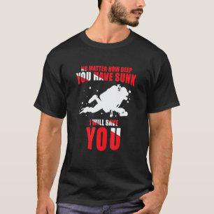 Tief versenkter Rettungstaucher Scuba-Taucher T-Shirt