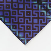 Tief violett-navy gestreiftes Fleece-Decke Fleecedecke (Ecke)