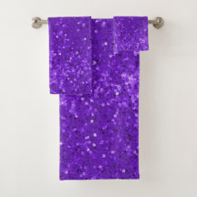 Tief violettes Glamour-Faux-Glitter-Muster